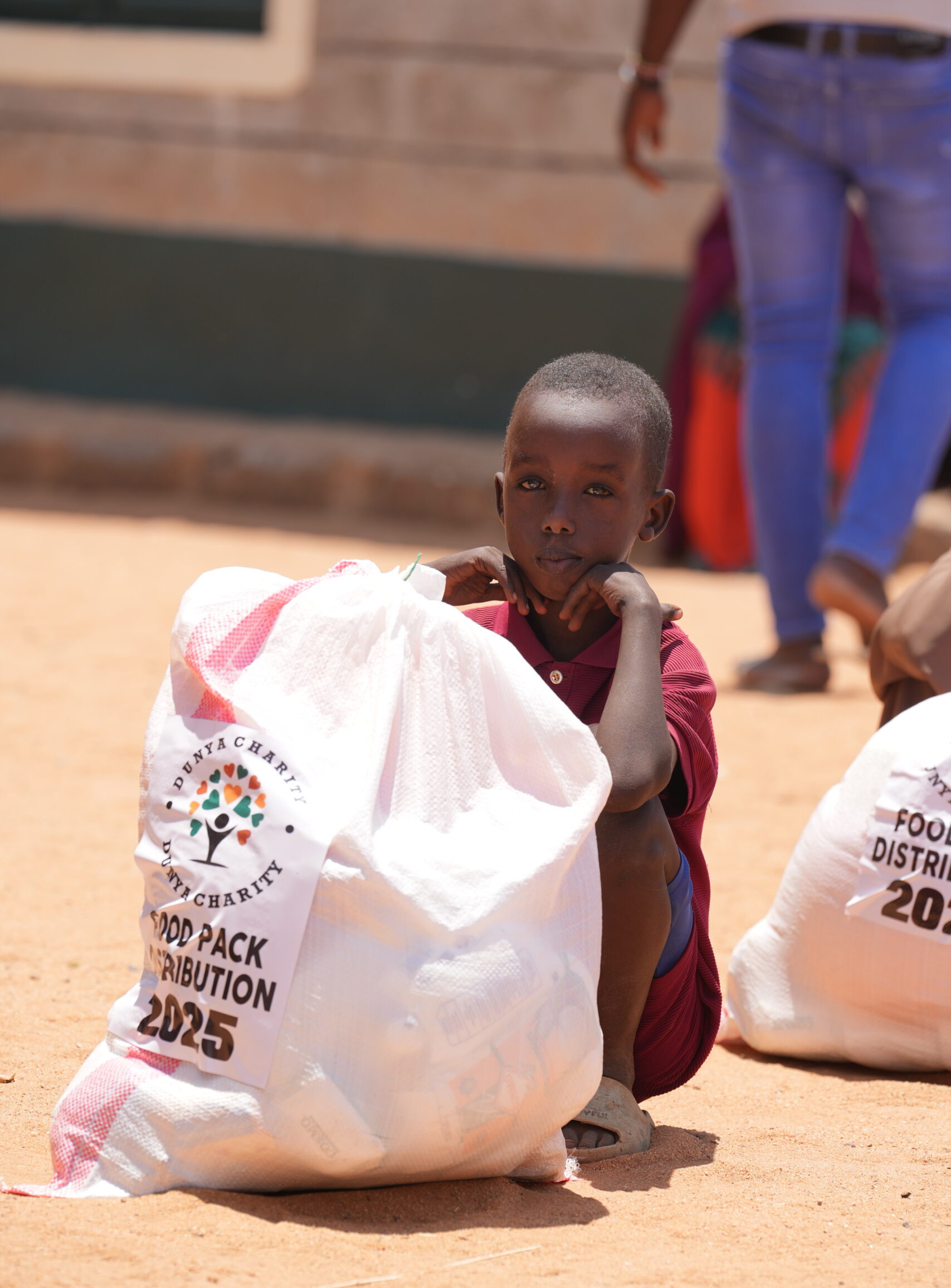 Distribution de colis alimentaires